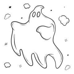 halloween outline decoration