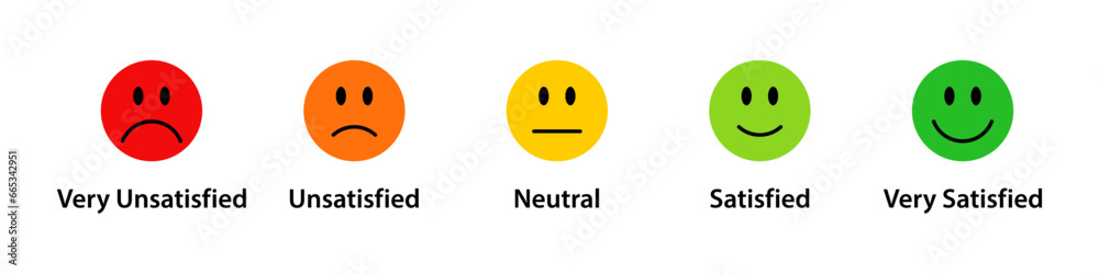 Sticker satisfaction rating scale