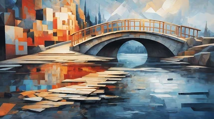 Fototapete Paris Oil Painting - Venice, Italy 