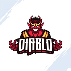 Red Horned Creatures Mascot