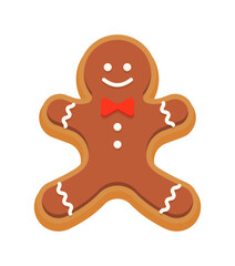 ジンジャークッキー・クッキーのベクターイラスト／12月・クリスマス・冬