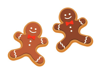 ジンジャークッキー・クッキーのベクターイラスト／12月・クリスマス・冬