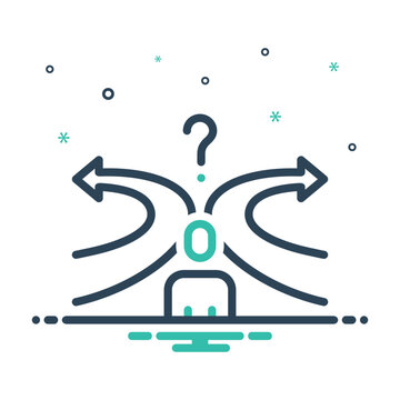 Mix icon for desicion