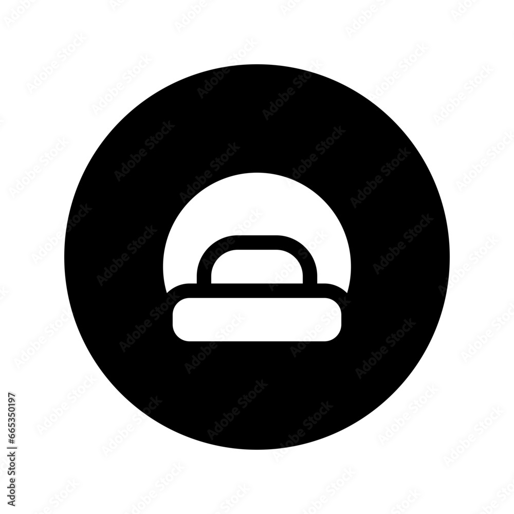 Canvas Prints CT scan circular glyph icon