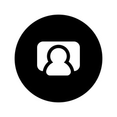 classroom circular glyph icon