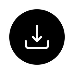 download circular glyph icon