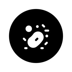 microorganism circular glyph icon