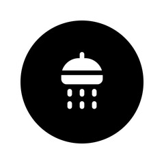 shower circular glyph icon