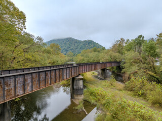 Misty Dawn Over Rugged West Virginia Landscape