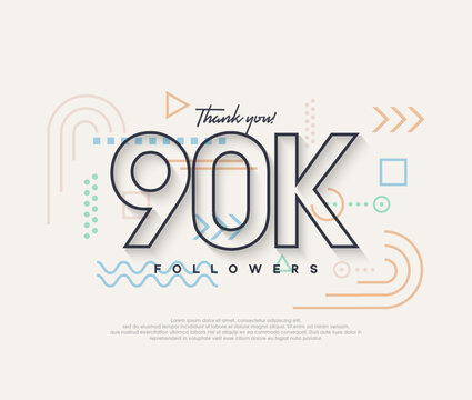 Line design, thank you very much to 90k followers.