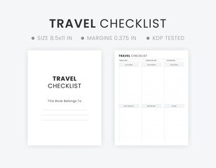 Use a Travel Checklist or Packing List for Vacation. Editable International Travel Checklist Printable Travel Planner