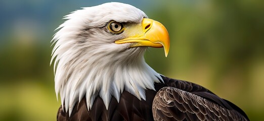 Obraz premium Portrait of an american bald eagle, wildlife.