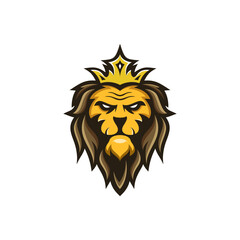 Lion Mascot Logo Design Vector Template