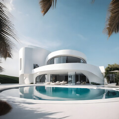 Obraz na płótnie Canvas luxury hotel swimming pool