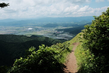 眺めのよい登山道