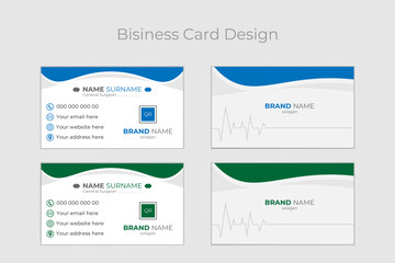 Formal visiting card design template 