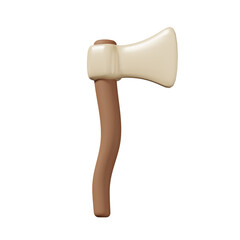 Axe 3d icon with isolated layer