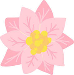Christmas poinsettia flower decoration