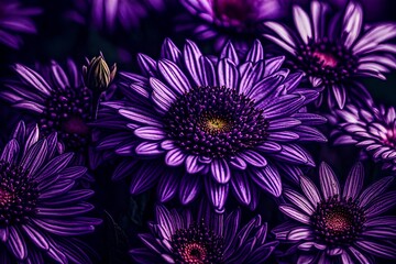 pink and yellow flower, background with flowers