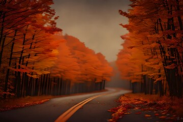 fire in the forest, sunset in the city