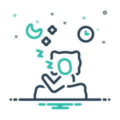 Mix icon for sleeping