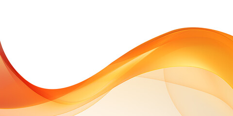 Dynamic fluid waves orange frame border