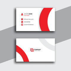 simple modern and professional business card template. corporate visiting card design template