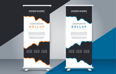  business roll up banner design display standee for presentation purpose
