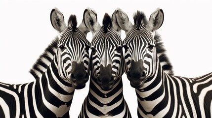 Fototapeta na wymiar Zebras caught showing love.