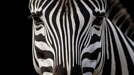 Closse-up Burchell's Zebra.