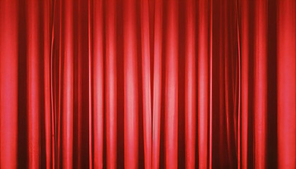 Luxurious red drape curtains. Award ceremony stage curtain. red curtains.