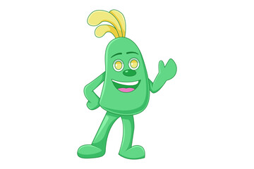 Cute Monster Character Design Illustration