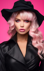 Barbie-Style Glamour in Black and Pink