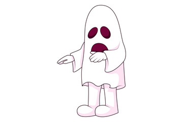 Halloween Ghost Character Design Illustration