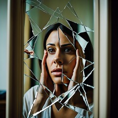 Representing the fragmented sense of self often associated with certain mental health conditions.