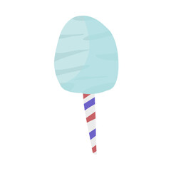 Blueberry cotton candy isolated 