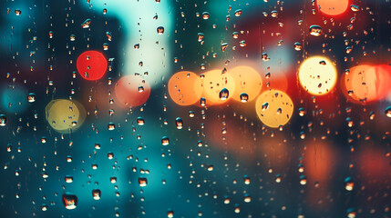 Raindrops on Window Glass