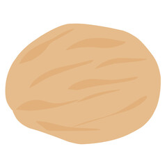 Illustration of bun bread 