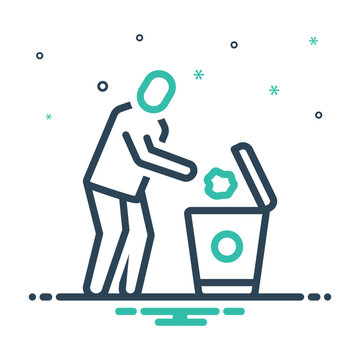 Mix icon for dispose