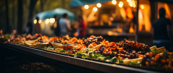 Streetfood-Verlockungen: Fokussierter Foodtruck auf Festival