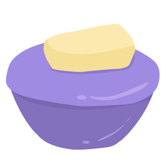 Grape cubit cake with cheese topping 