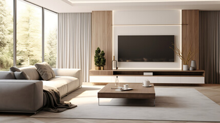 A contemporary living room