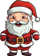 Santa Claus. Cartoon style. Vector illustration