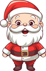 Santa Claus. Cartoon style. Vector illustration