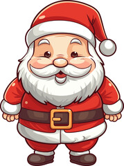 Santa Claus. Cartoon style. Vector illustration