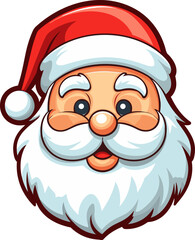 Santa Claus. Cartoon style. Vector illustration