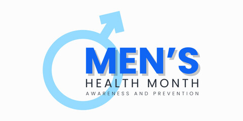 Vector illustration on the theme of Men's health awareness month (November) observed each year during November.