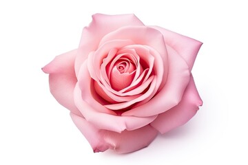 Naklejka premium Pink rose isolated on white background.