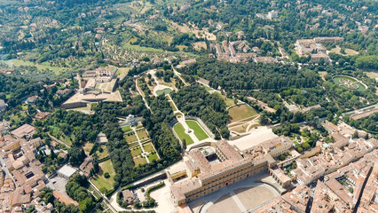 Florence, Italy. Palazzo Pitti - Royal Palace of the Renaissance. Boboli Gardens (Giardino di...