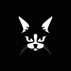 Cat face design vector. Animal. Easy to edit layered vector illustration.